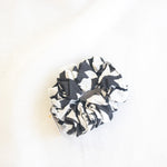 Upcycled textile waste scrunchie