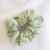 Upcycled textile waste scrunchie