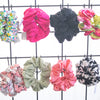 Upcycled textile waste scrunchie