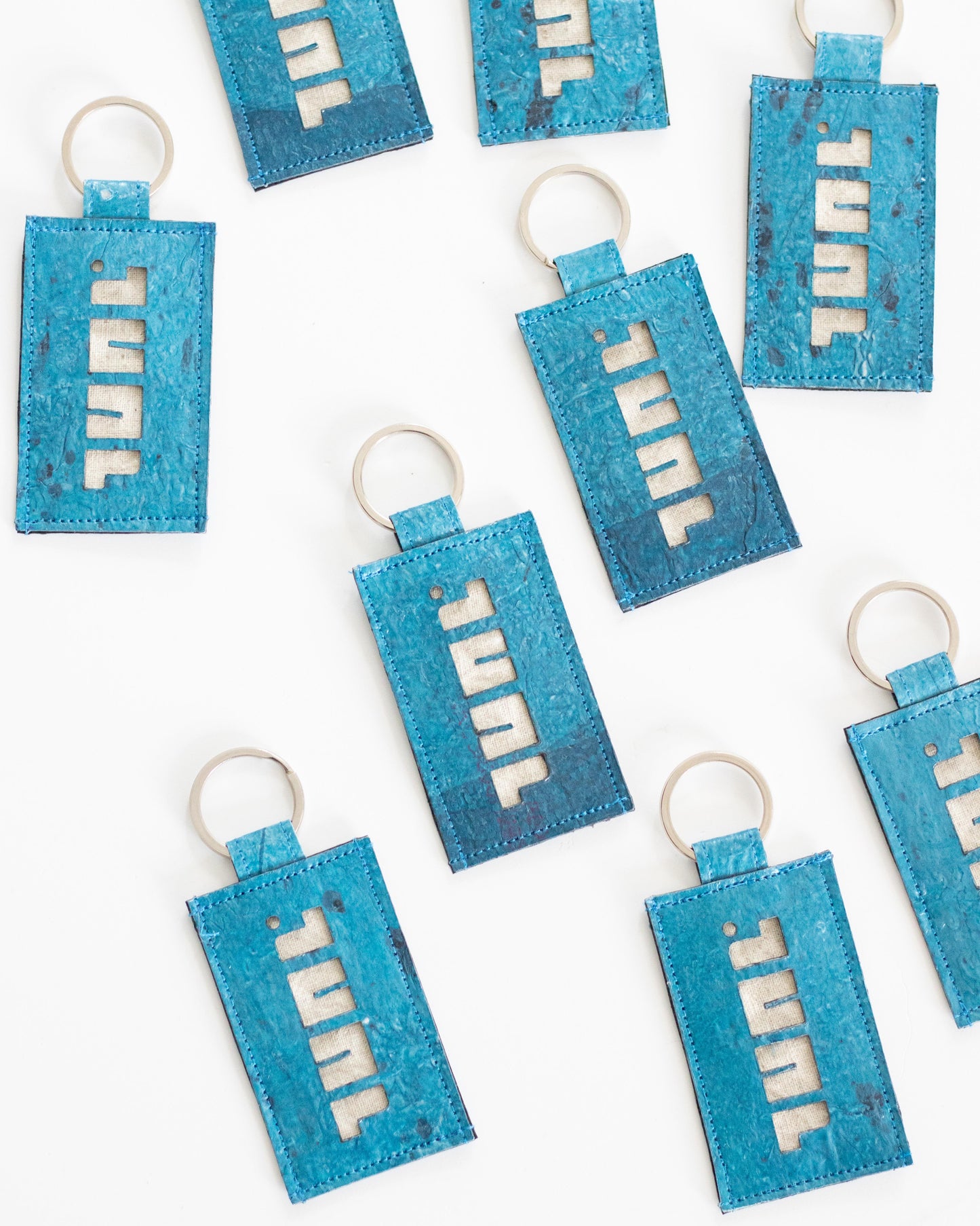 Custom branded corporate gift upcycled keychain